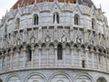 1The Pisa Baptistery of St. John architecture detail, the larges Royalty Free Stock Photo