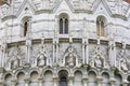 Pisa Baptistery of St. John, details of facade, Pisa, Italy