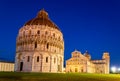 The Pisa Baptistry of St. John in the evening