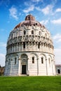 The Pisa Baptistry of St. John in Pisa Royalty Free Stock Photo