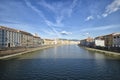Pisa from a bridge over the Arno