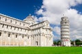 Pisa Cathedral Duomo Cattedrale and Leaning Tower Torre on Piazza del Miracoli square Royalty Free Stock Photo