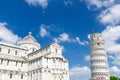 Pisa Cathedral Duomo Cattedrale and Leaning Tower Torre on Piazza del Miracoli square Royalty Free Stock Photo