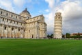 Pisa Cathedral and the Leaning Tower. Pisa, Italy Royalty Free Stock Photo