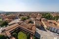 Pisa cityscape view from the Leaning Tower - Tuscany Italy Royalty Free Stock Photo