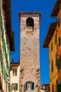Pisa historical center with medieval tower Royalty Free Stock Photo
