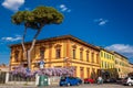 Beautiful architecture and street of Pisa at the begining of spring Royalty Free Stock Photo
