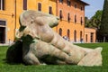 Fallen Angel sculpture by Igor Mitoraj at the Miracles Square in Pisa