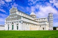 Pisa, Italy - Campo dei Miracoli and Leaning Tower in Tuscany Royalty Free Stock Photo