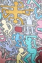 Figures painted by Keith Haring, vertical