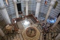 Panoramic view of interior of Pisa Baptistery of St. John