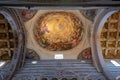 Panoramic view of interior of Pisa Cathedral