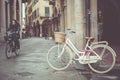 PISA, ITALY - MARCH 10, 2016: Old town vintage and bike.