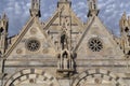 Fragment of the facade of the church of Santa Maria della Spina, Pisa, Italy Royalty Free Stock Photo