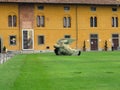 14.06.2017, Pisa, Italy:Statue of fallen angel by Igor Mitoraj o