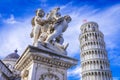 Pisa, Leaning Tower and Putti Fountaind - Italy, Tuscany