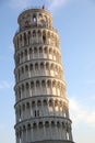 Pisa, PI, Italy - August 21, 2019: Famous Leaning Tower called