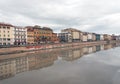 Pisa, with the Arno river, Italy