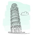 Pisa tower vector