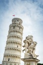 Pisa tower and Putti fountain, Italy