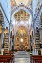 Pisa Tuscany Italy. The interior of the Cathedral Royalty Free Stock Photo