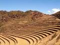 Pisac Inca Site Incan Ruins Peru Terracing Royalty Free Stock Photo