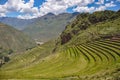 Pisac Incas ruins, Sacred Valley, Peru Royalty Free Stock Photo