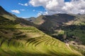 Pisac Incas ruins, Sacred Valley, Peru Royalty Free Stock Photo