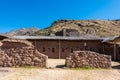 Pisac ruins peruvian Andes Cuzco Peru Royalty Free Stock Photo