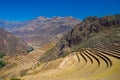 Pisac ruins, Sacred Valley, Cusco, Peru Royalty Free Stock Photo