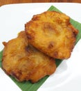 Pisang Goreng or Banana Fritters. Royalty Free Stock Photo