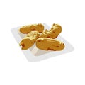 Pisang goreng indonesian food design vector