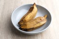 Pisang Kukus or Steamed Banana, Indonesian traditional food, a healthy snack.