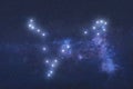 Pisces Constellation in outer space Royalty Free Stock Photo