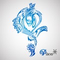 Pisces Zodiac Sign Royalty Free Stock Photo