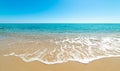 Piscina Rei beach under a blue sky in springtime Royalty Free Stock Photo