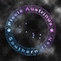 Piscis Austrinus Constellation, Southern Fish Constellation Royalty Free Stock Photo