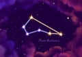 Illustration image of the constellation piscis austrinus Royalty Free Stock Photo