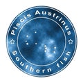 Piscis Austrinus Star Constellation, Southern Fish Constellation Royalty Free Stock Photo