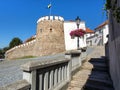 Pisek town, historical medieval fortification of town Royalty Free Stock Photo