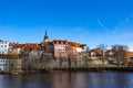 Pisek - town in South Czechia. Sunny day