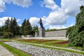 Piskaryovskoye memorial cemetery in Leningrad Royalty Free Stock Photo