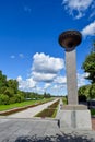 Piskaryovskoye memorial cemetery in Leningrad Royalty Free Stock Photo