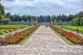 Piskaryovskoye memorial cemetery in Leningrad Royalty Free Stock Photo