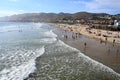 Pismo Beach, California, USA - July 29, 2023: A people rest on the Pismo Beach