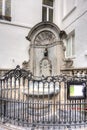 Boy Manneken pis statue in Brussels, Belgium Royalty Free Stock Photo