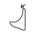 Pissoir line icon