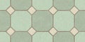 Pistachio Beige Seamless Classic Floor Tile Texture. Simple Kitchen, Toilet or Bathroom Mosaic Tiles Background. 3D rendering. 3D Royalty Free Stock Photo