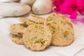 Pistachio biscuits Royalty Free Stock Photo