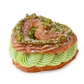 Pistachio Eclair, Heart Shaped Dessert, Valentine\'s Day Sweet Treat